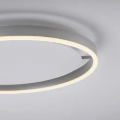 LED Deckenleuchte aluminium rund Ø40cm dimmbar Switchmo warmweiß
