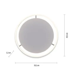 LED Deckenleuchte aluminium rund Ø40cm dimmbar Switchmo warmweiß
