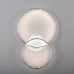 LED Deckenleuchte aluminium drehbar rund Lichtring getrennt schaltbar