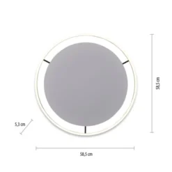 LED Deckenleuchte anthrazit rund Ø60cm dimmbar Switchmo warmweiß