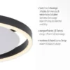 LED Deckenleuchte anthrazit rund Ø40cm dimmbar Switchmo warmweiß
