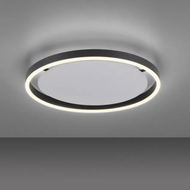LED Deckenleuchte anthrazit rund Ø40cm dimmbar Switchmo warmweiß