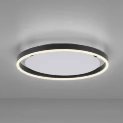 LED Deckenleuchte anthrazit rund Ø40cm dimmbar Switchmo warmweiß