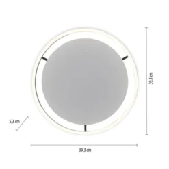 LED Deckenleuchte anthrazit rund Ø40cm dimmbar Switchmo warmweiß