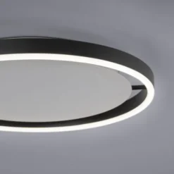LED Deckenleuchte anthrazit rund Ø40cm dimmbar Switchmo warmweiß