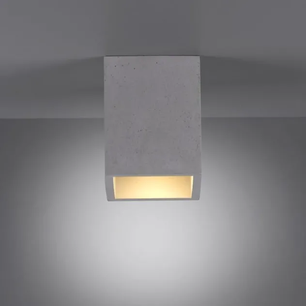 LED-Deckenleuchte, betonfarben, GU10, LED wechselbar, IP20