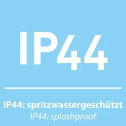 LED-Deckenleuchte, chrom, Schirm, IP44, Badezimmer, warmweis