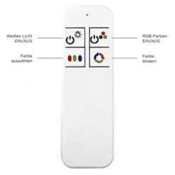 LED-Deckenleuchte, chrom, 30x30cm, Farbwechsel, Fernbedienung, RGB