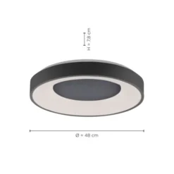 LED Deckenleuchte 50cm, dimmbar, Serienschaltung, CCT, blendfrei