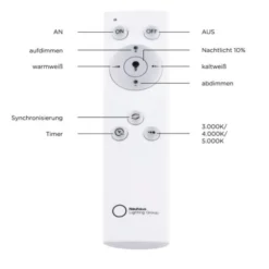 LED Deckenleuchte 50cm, dimmbar, Serienschaltung, CCT, blendfrei