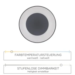 LED Deckenleuchte 50cm, dimmbar, Serienschaltung, CCT, blendfrei