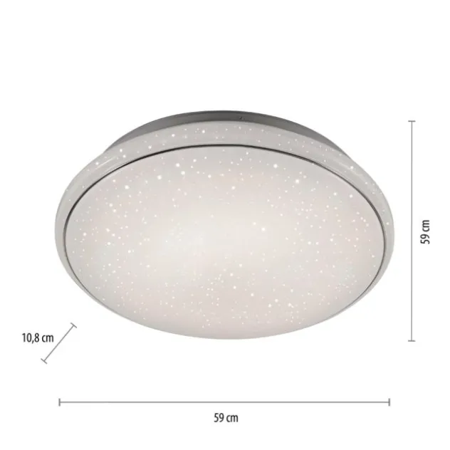 LED Deckenleuchte Ø59cm rund Sternenhimmel Farbwechsel CCT Memoryfunktion