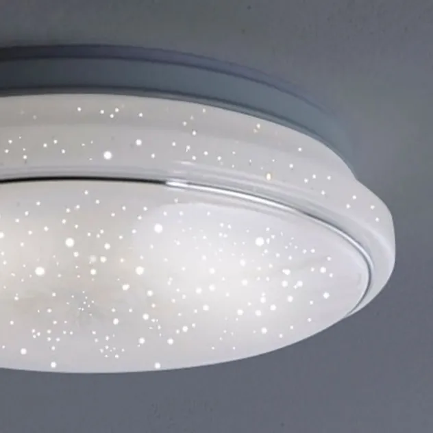 LED Deckenleuchte Ø44cm rund Sternenhimmel Farbwechsel CCT Memoryfunktion
