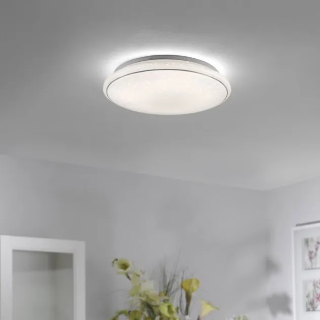 LED Deckenleuchte Ø44cm rund Sternenhimmel Farbwechsel CCT Memoryfunktion