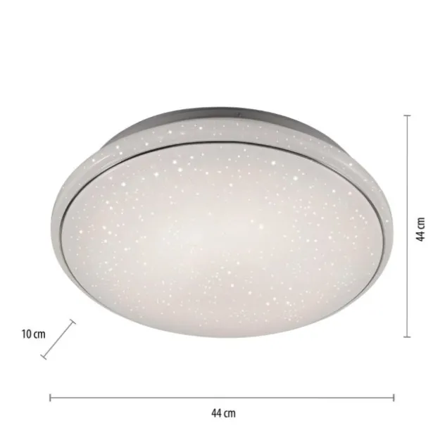 LED Deckenleuchte Ø44cm rund Sternenhimmel Farbwechsel CCT Memoryfunktion