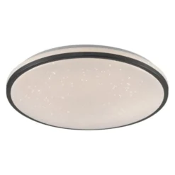 LED Deckenleuchte D=49cm schwarz Sternenhimmeloptik dimmbar