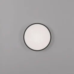 LED Deckenleuchte D=28cm schwarz Sternenhimmeloptik dimmbar