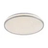 LED Deckenleuchte D=38cm silber Sternenhimmeloptik dimmbar