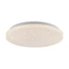 LED Deckenleuchte D=34cm weiß Sternenhimmel zeitloses Design warmweiß