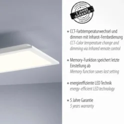 LED Deckenleuchte dimmbar weiß CCT Fernbedienung warmweiß Deckenlampe