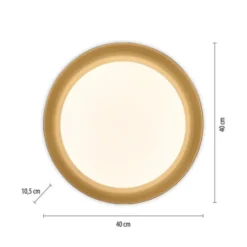 LED Deckenleuchte D=40 schwarz dimmbar per Fernbedienung CCT