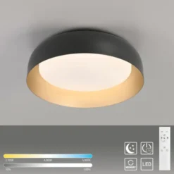 LED Deckenleuchte D=40 schwarz dimmbar per Fernbedienung CCT