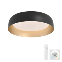 LED Deckenleuchte D=40 schwarz dimmbar per Fernbedienung CCT