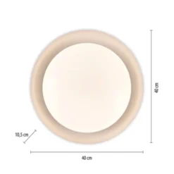 LED Deckenleuchte D=40 weiß dimmbar per Fernbedienung CCT