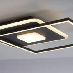 LED Deckenleuchte eckig Switchmo schwarz 3 Stufen Dimmung modern