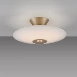 LED Deckenleuchte, ELIPSA, toffee, Tronicdimmer, Opalglas