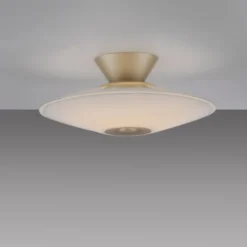 LED Deckenleuchte, ELIPSA, toffee, Tronicdimmer, Opalglas