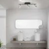LED Deckenleuchte 3 flammig anthrazitfarbig drehbar IP44 warmweiß