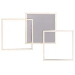 LED Deckenleuchte 3-flammig, quadratisch schwenkbar, warmweiß