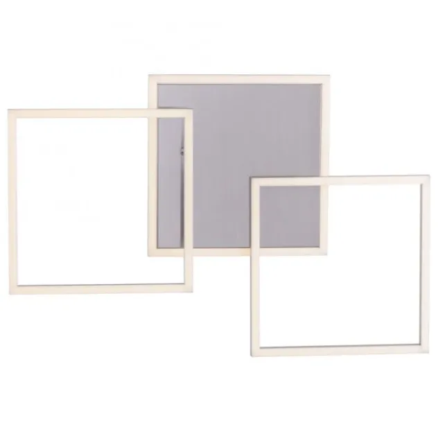 LED Deckenleuchte 3-flammig, quadratisch schwenkbar, warmweiß