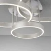 LED Deckenleuchte 3 flammig silber Up- Downlight dimmbar Fernbedienung
