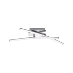 LED Deckenleuchte, Flur, Wohnzimmer, chrom, filigran, modern