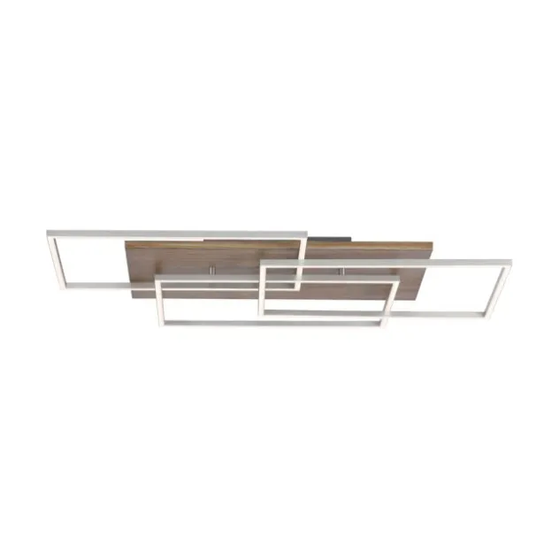 LED-Deckenleuchte, holz, CCT, Fernbedienung, Innenleuchte