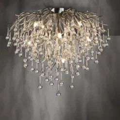 LED Deckenleuchte ICICLE silberfarbig ICICLE Lichtspiel