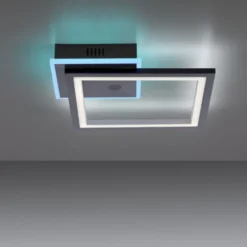 LED Deckenleuchte Lautsprecher Bluetooth schwarz Rainbow RGB