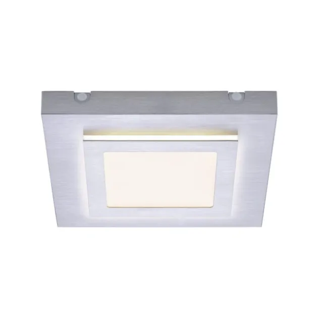 LED-Deckenleuchte, Master, aluminiumfarben, 30x30cm, modern, quadratisch