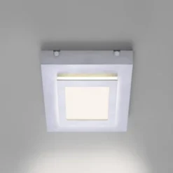 LED-Deckenleuchte, Master, aluminiumfarben, 30x30cm, modern, quadratisch