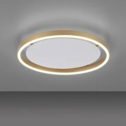 LED Deckenleuchte messing matt rund Ø40cm dimmbar Switchmo warmweiß