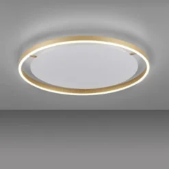 LED Deckenleuchte messing matt rund Ø60cm dimmbar Switchmo warmweiß