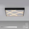 LED Deckenleuchte MIKADO, schwarz, eckig, dimmbar, Simply Dim, Memoryfunktion