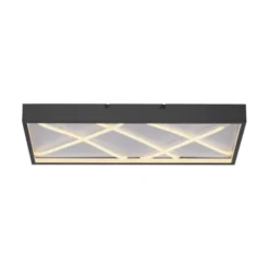 LED Deckenleuchte MIKADO, schwarz, rechteckig, dimmbar, Memoryfunktion