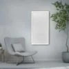 LED Deckenleuchte mit Infarot Heizung reckteckig weiß Fernbedienung