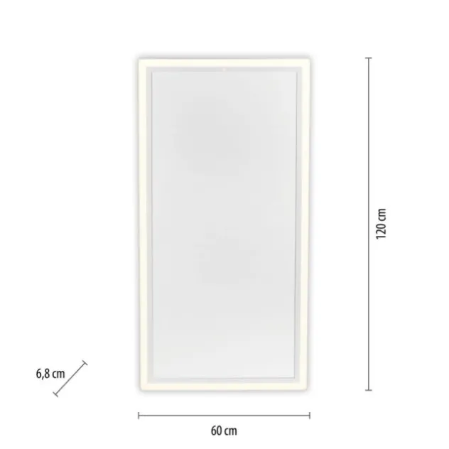 LED Deckenleuchte mit Infarot Heizung reckteckig weiß Fernbedienung