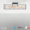 LED Deckenleuchte, modern, geschwungenes Design, dimmbar, energiesparend