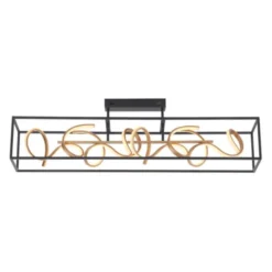 LED Deckenleuchte, modern, geschwungenes Design, dimmbar, energiesparend