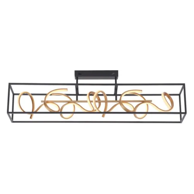 LED Deckenleuchte, modern, geschwungenes Design, dimmbar, energiesparend